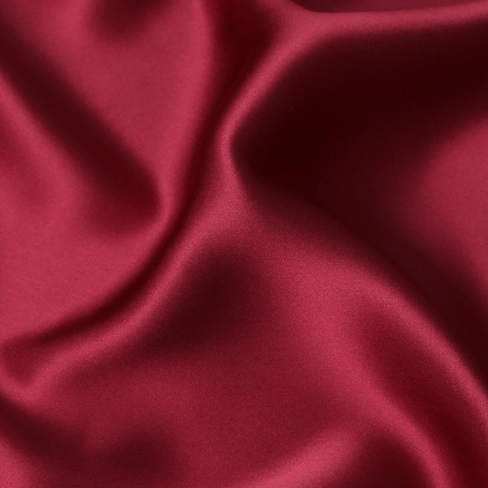 Maroon Plain Premium 100% pure silk satin fabric-D15403