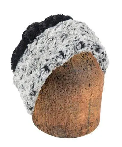 Men's Beanie Hat, Reversible - Rosebud Faux Fur