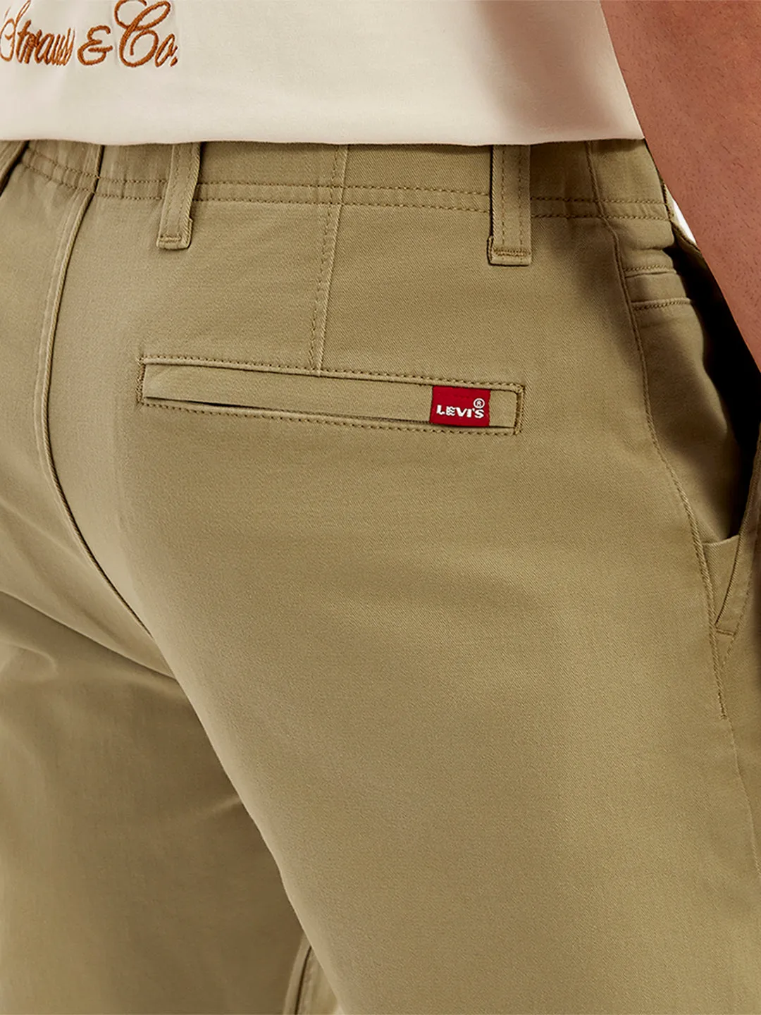 Men's Khaki Tapered Fit Chinos