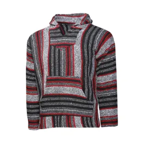 Mexican Baja Hoodie - Red and Black