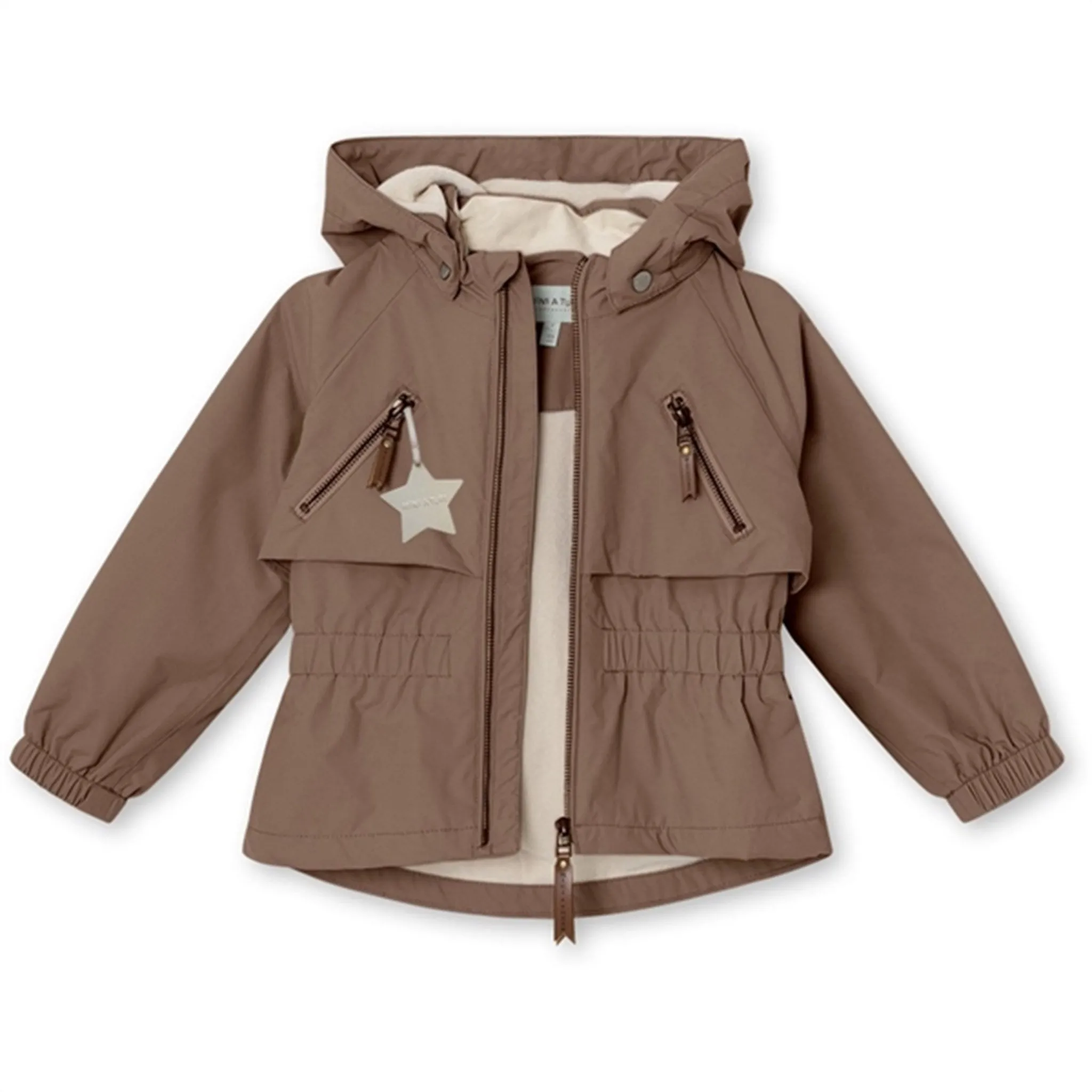 MINI A TURE Algea Spring Jacket With Fleece Lining Brownie