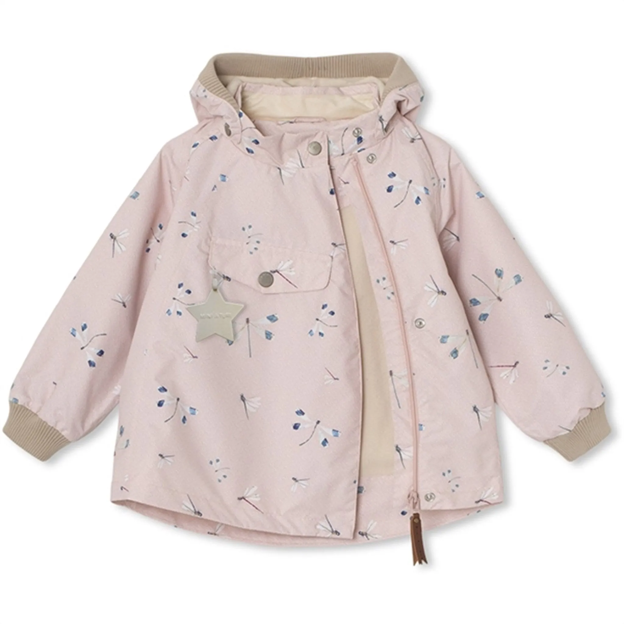 MINI A TURE Wai Spring Jacket w/Fleece Lining Rose Dragonfly