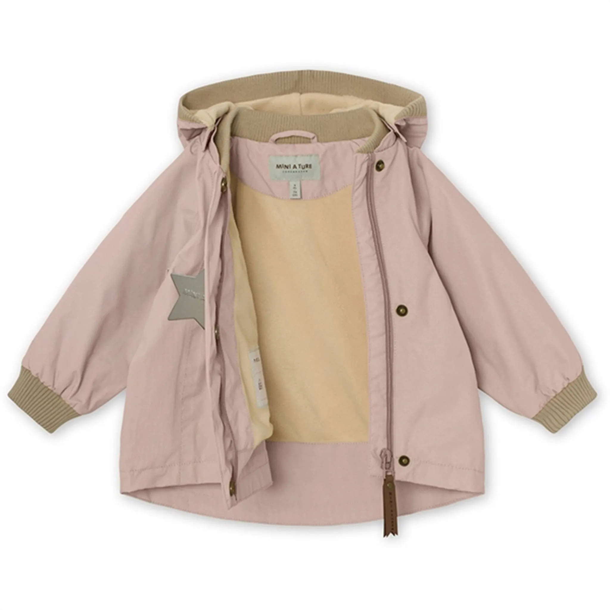 MINI A TURE Wai Spring Jacket w/Fleece Lining Rose Smoke