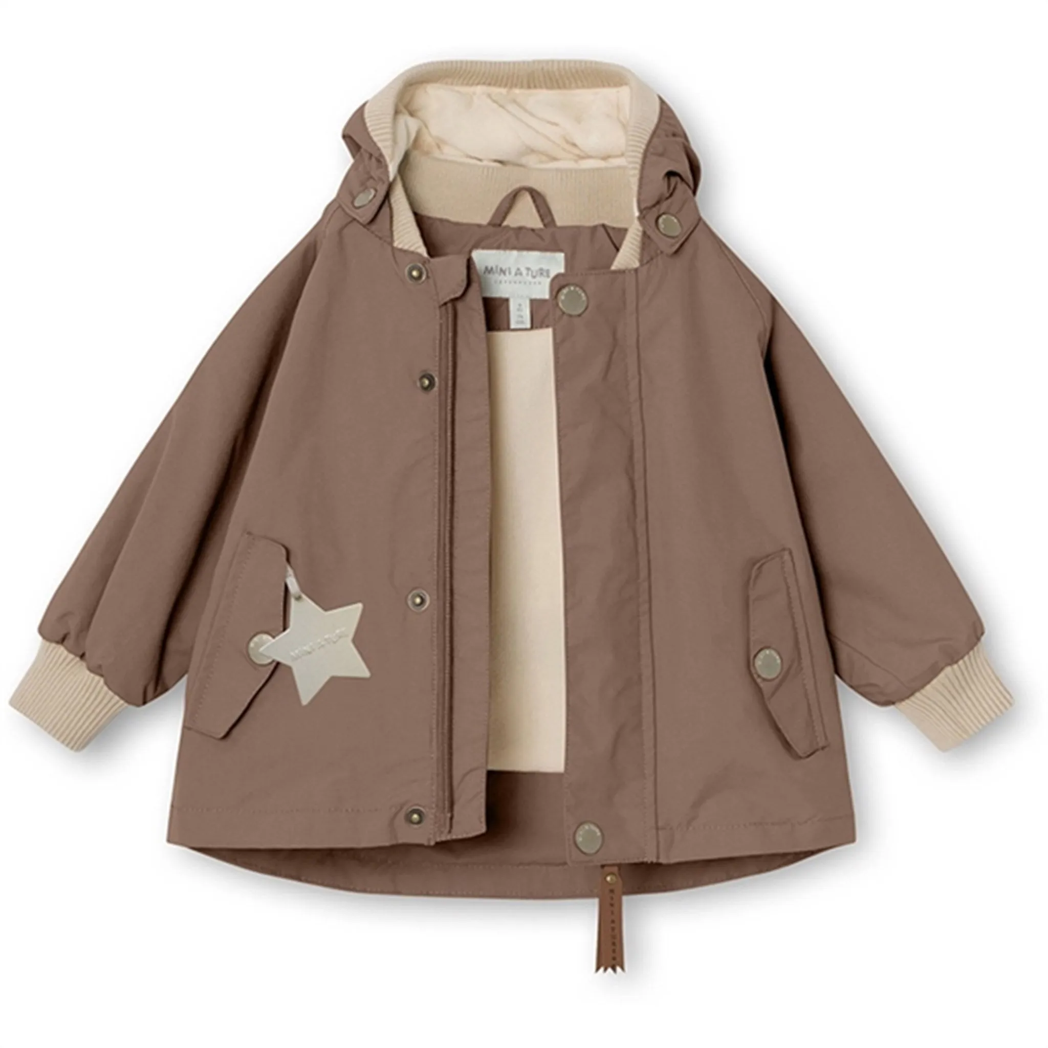 MINI A TURE Wally Spring Jacket w/Fleece Lining Brownie