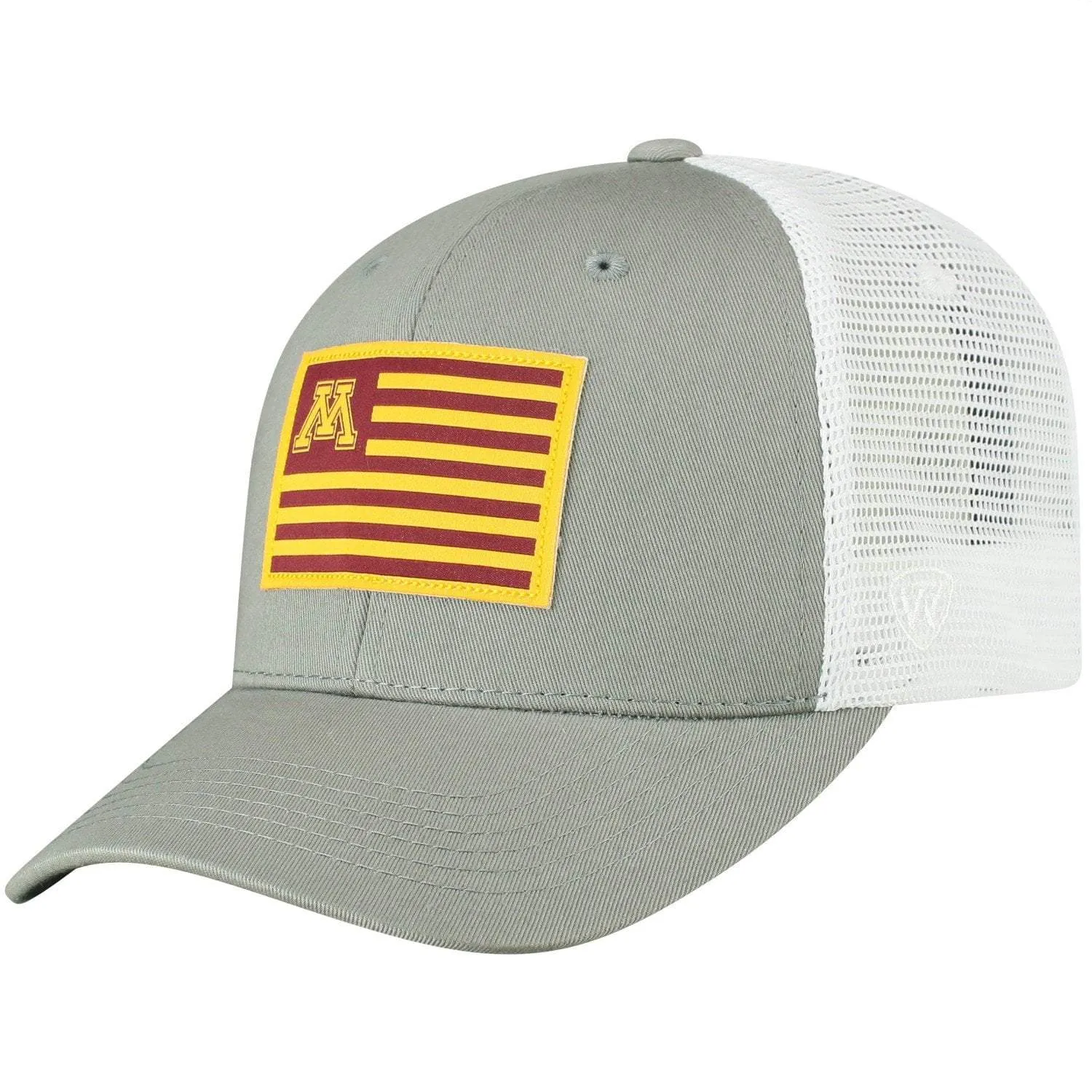 Minnesota Golden Gophers TOW Gray "Brave" Mesh Structured Adj. Hat Cap