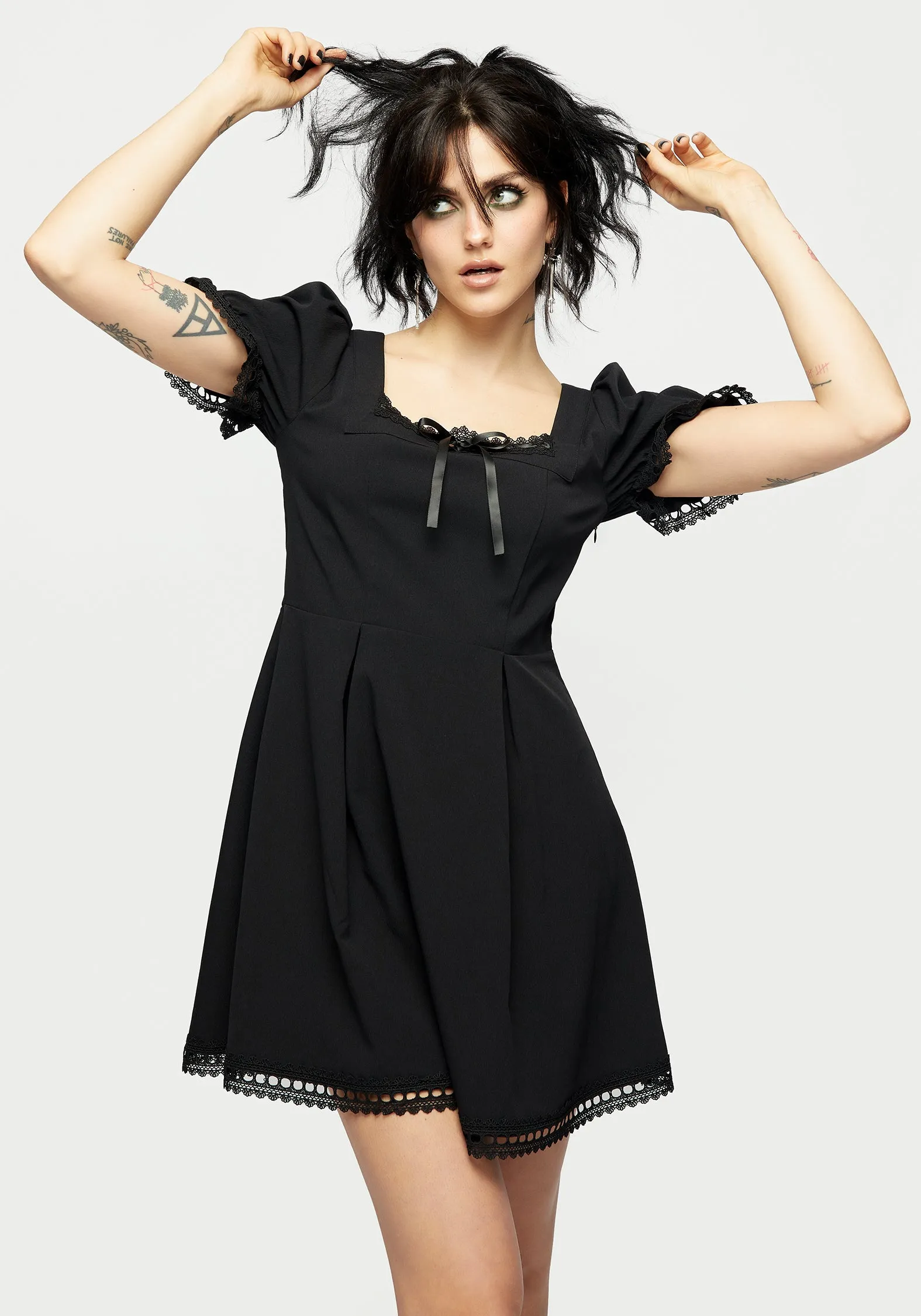 Misery Square Neck Mini Dress