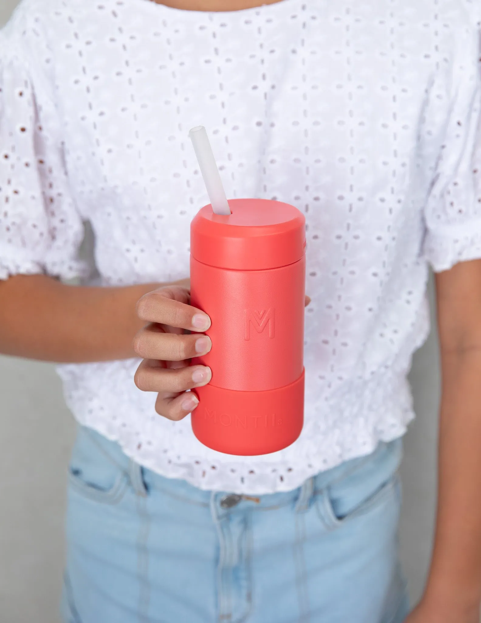 MontiiCo 350ml Smoothie Cup & Straw - Watermelon