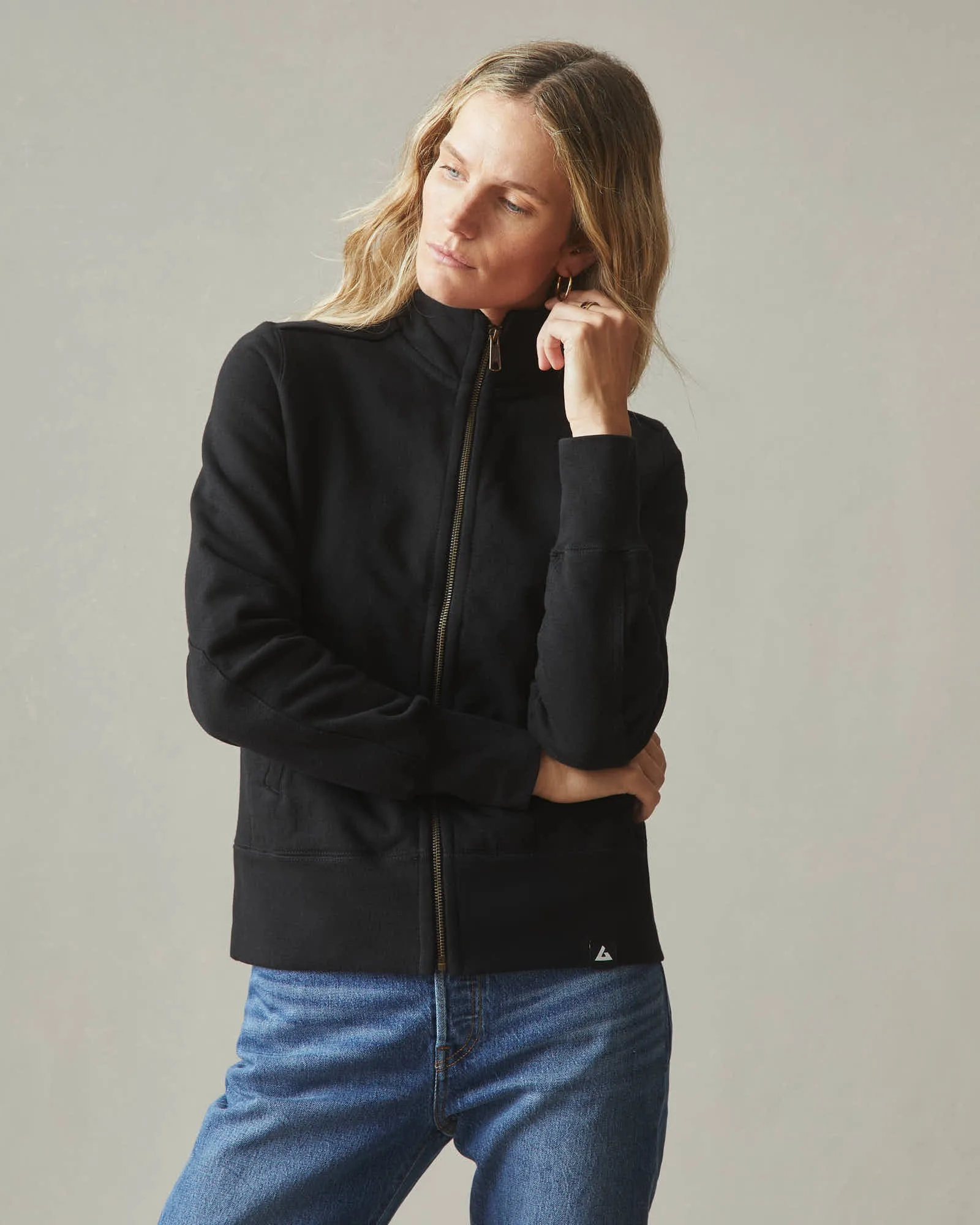 Moto Full Zip - Black