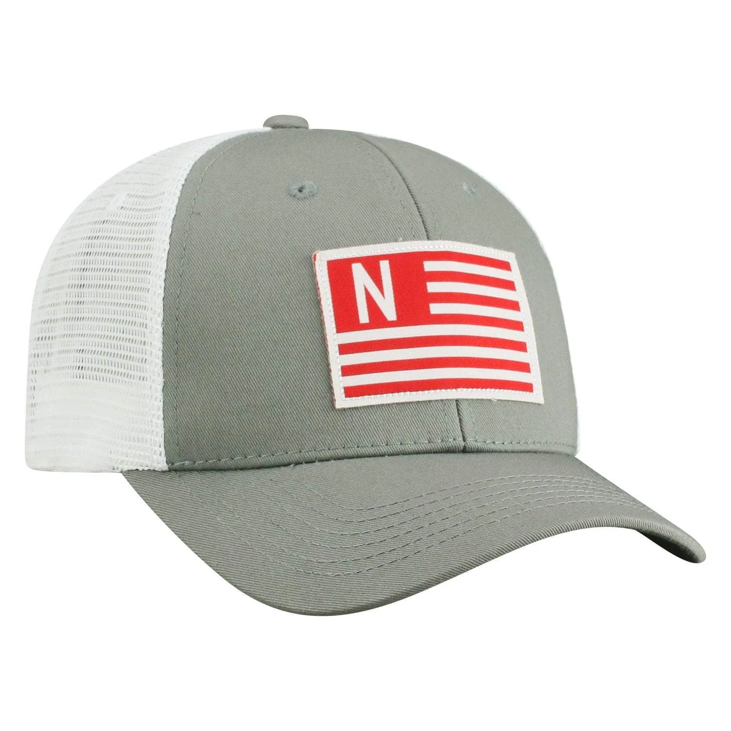 Nebraska Cornhuskers TOW Gray "Brave" Mesh Structured Adj. Hat Cap