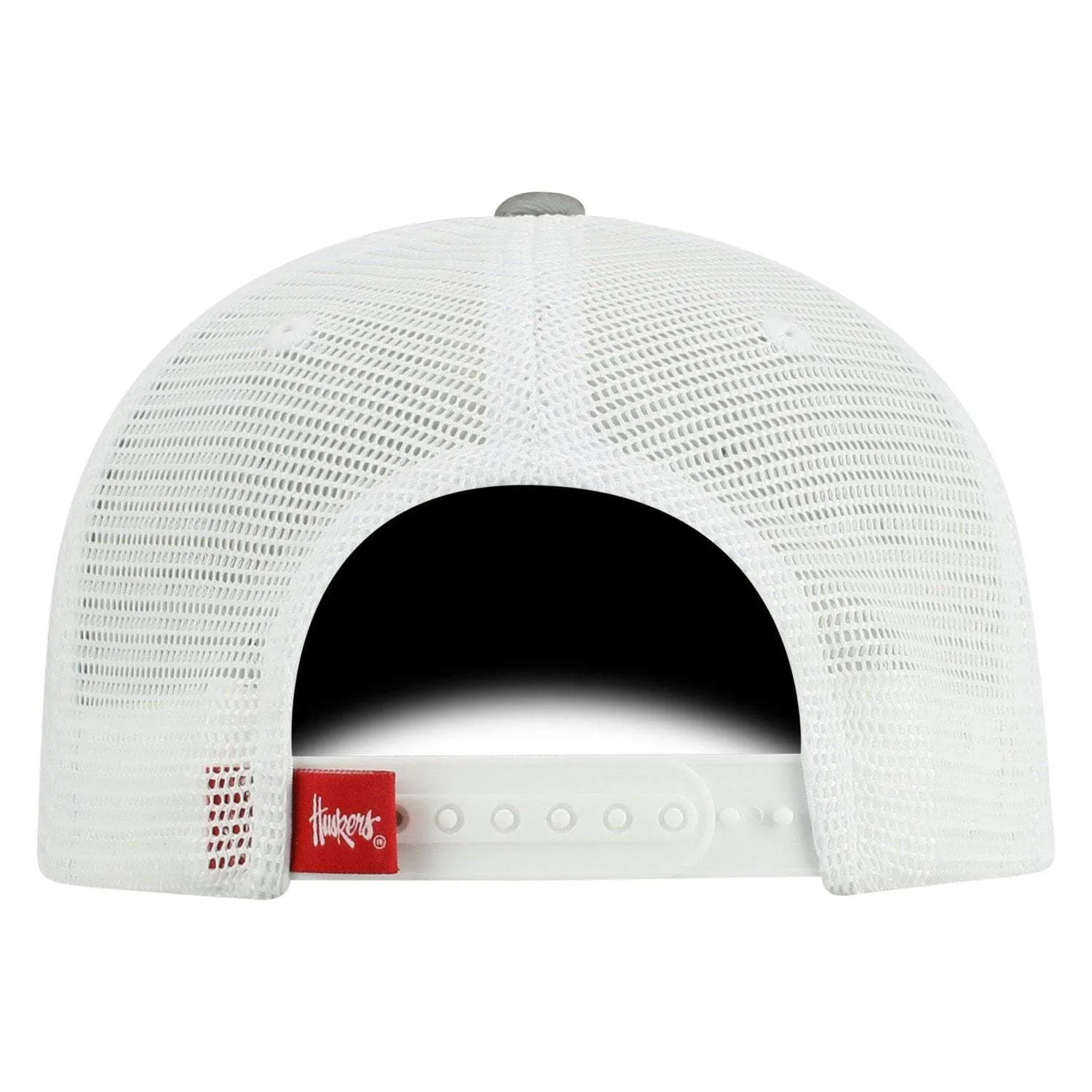 Nebraska Cornhuskers TOW Gray "Brave" Mesh Structured Adj. Hat Cap