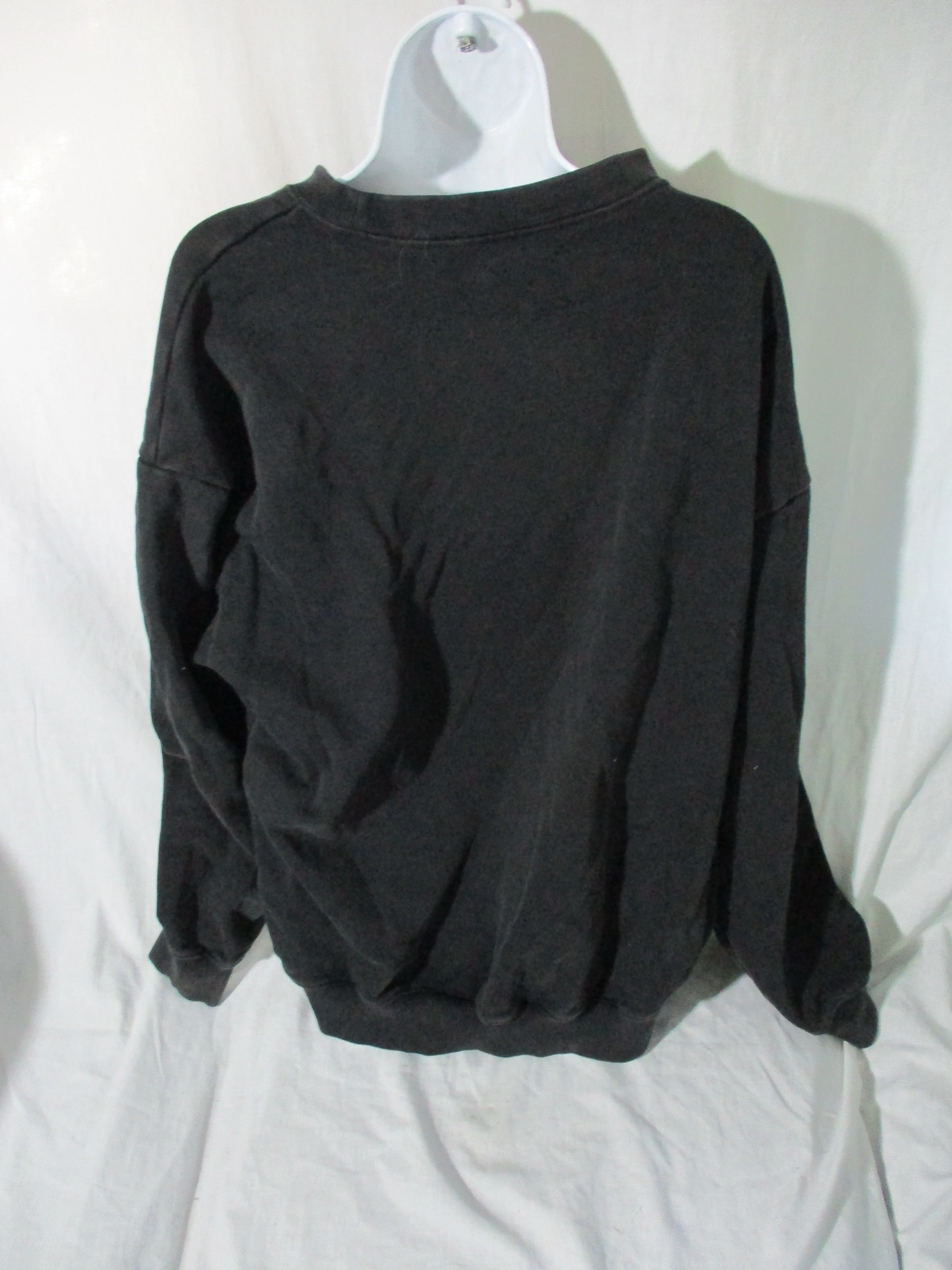 NEW OFFLINE BY AERIE CREWNECK SWEATSHIRT Pullover M BLACK CHARCOAL