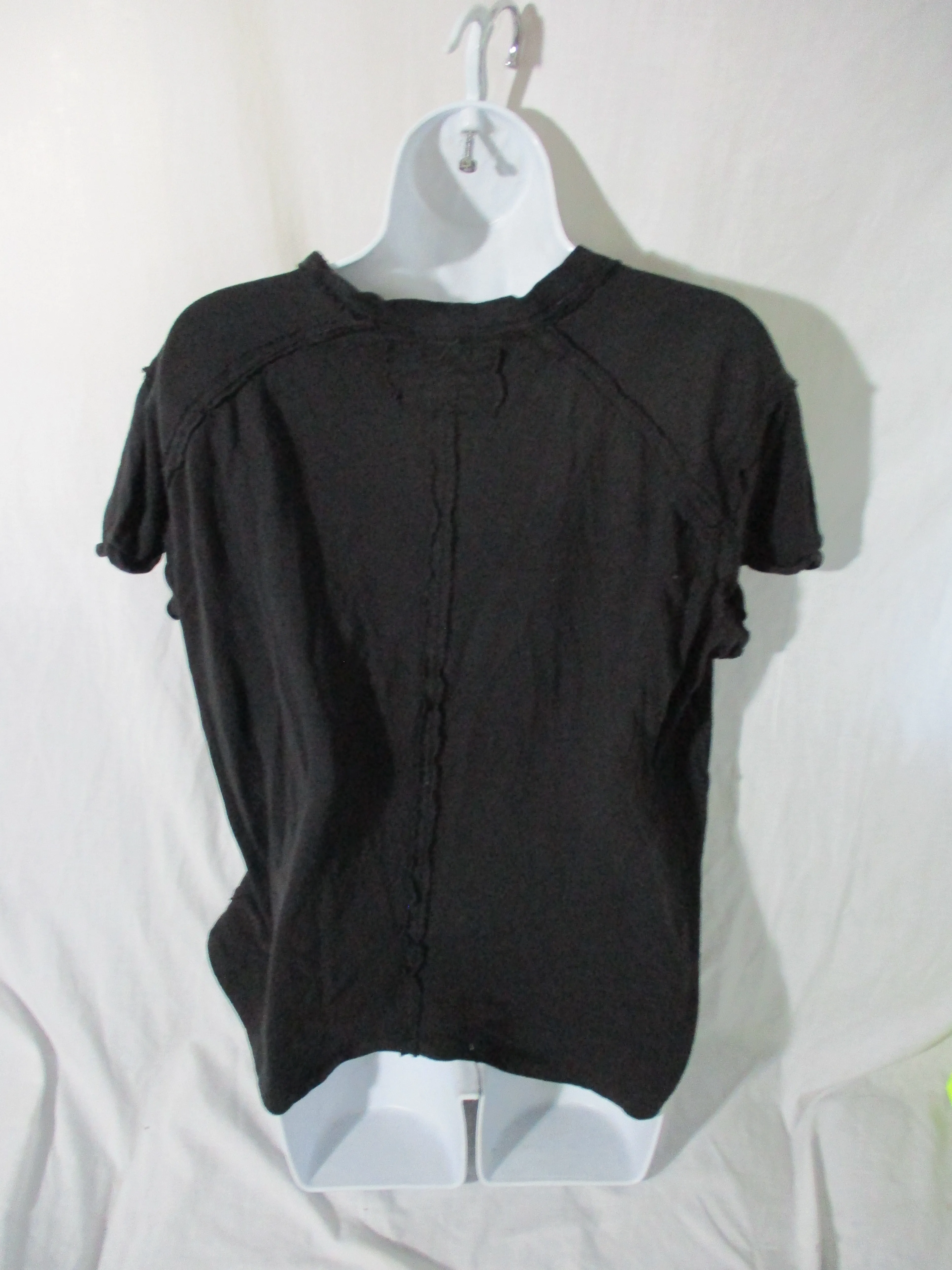 NEW WE THE FREE PEOPLE Tee 100% Cotton T-Shirt Top S BLACK