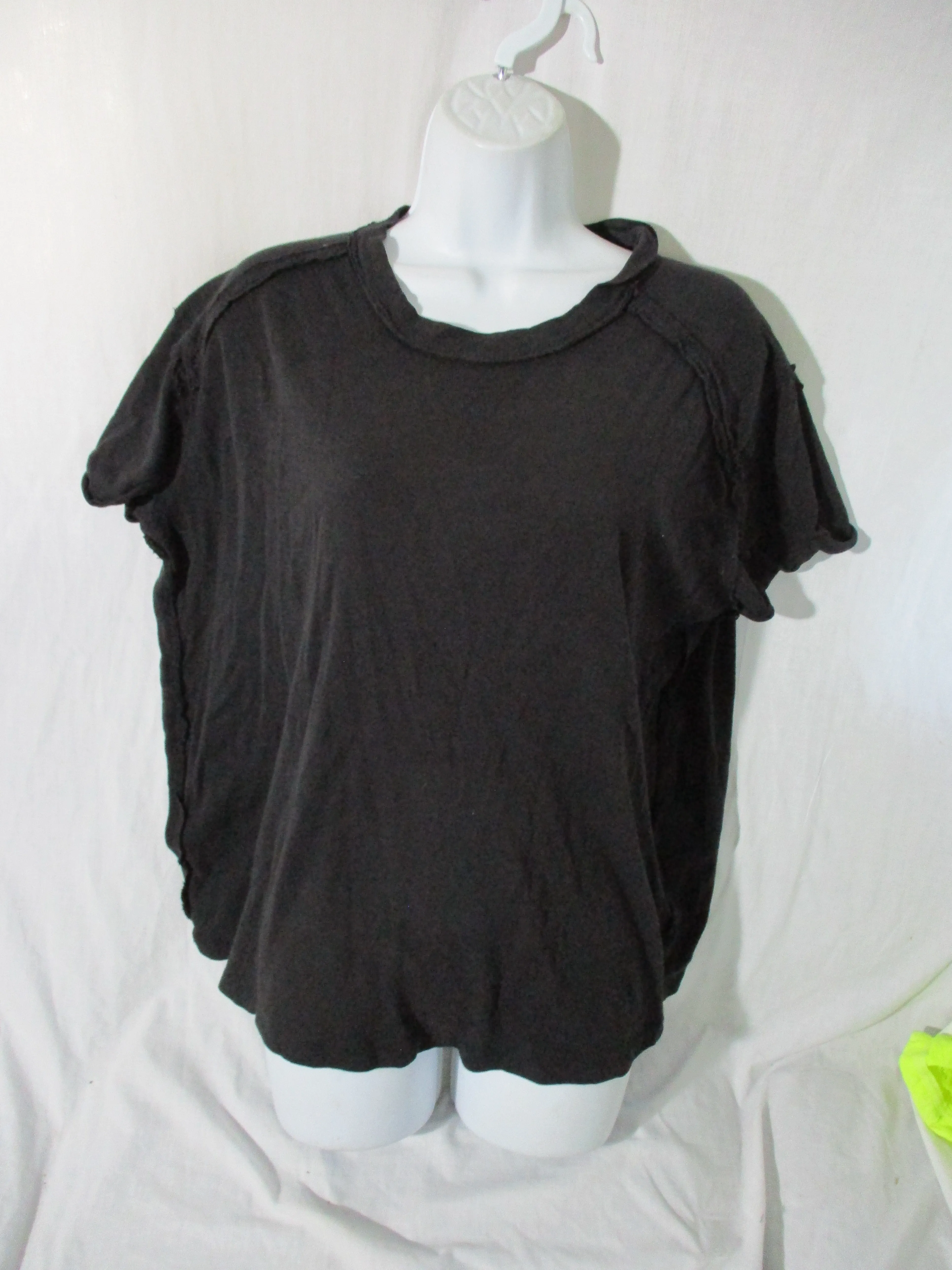 NEW WE THE FREE PEOPLE Tee 100% Cotton T-Shirt Top S BLACK