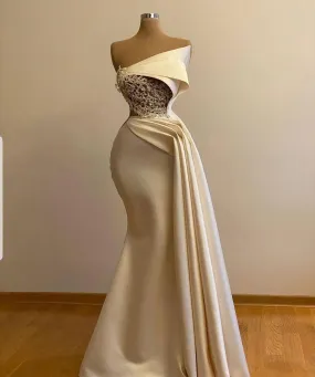 Off Shoulder Ivory Prom Dress With Cape Wedding Gown Bridal Dress Long Ivory Engagement Dress African Clothing For Women Prom Dress