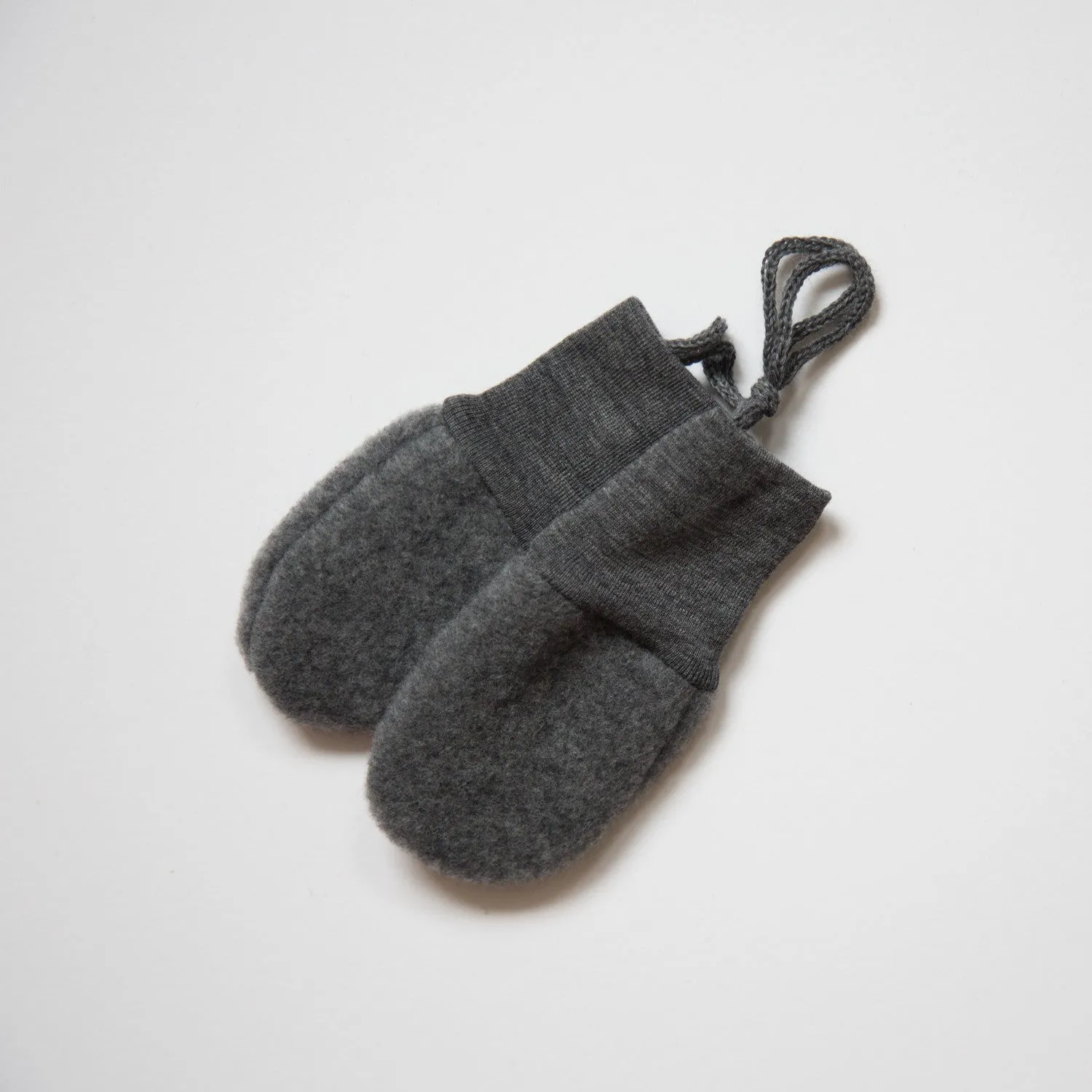 Peep Baby Mittens - Merino Wool Fleece - Slate