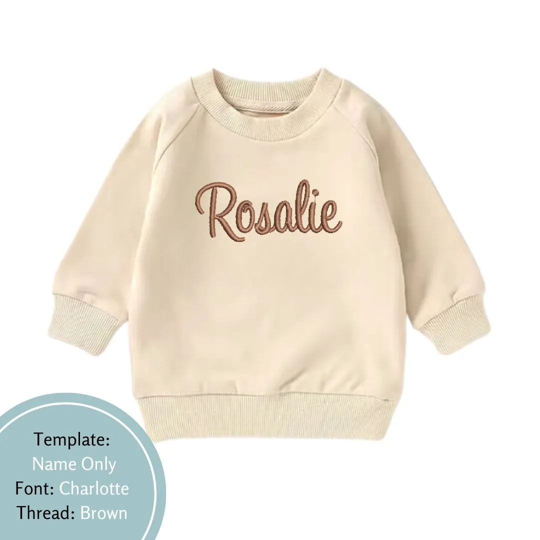 Personalised Name Baby and Toddler Crewnecks