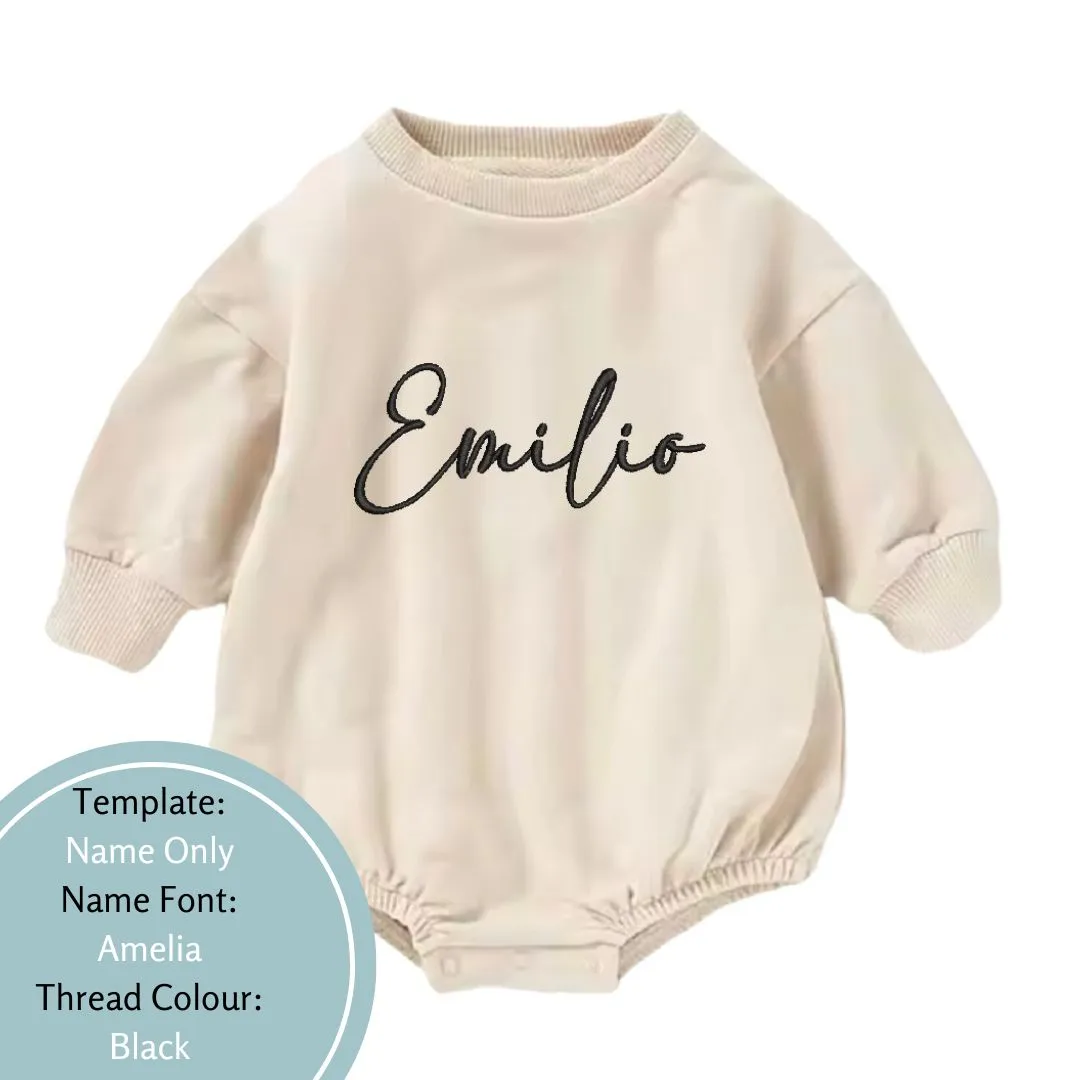 Personalised Name Baby and Toddler Rompers