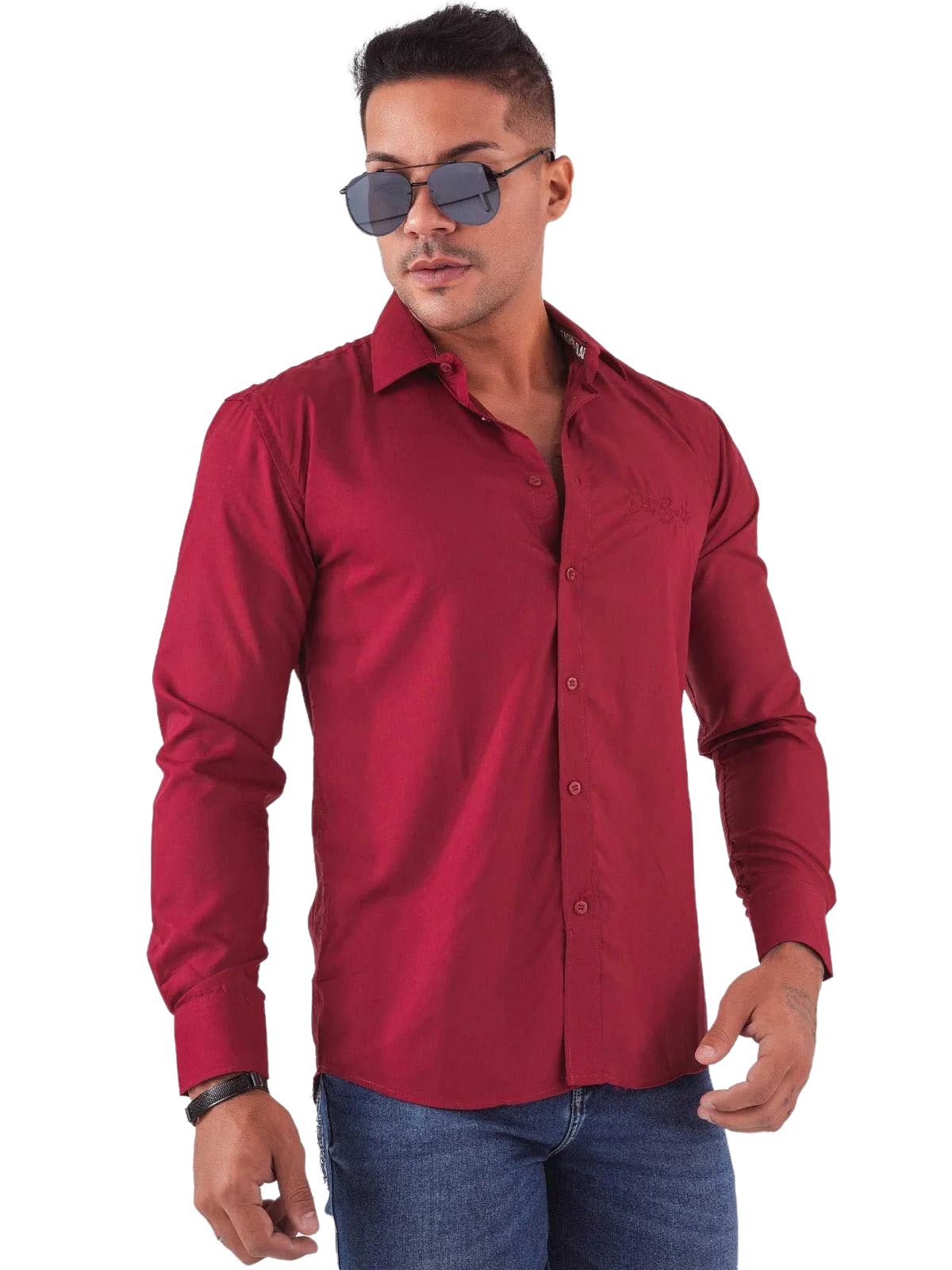 Pit Bull Jeans Men's Casual Long Sleeve Shirts 80964