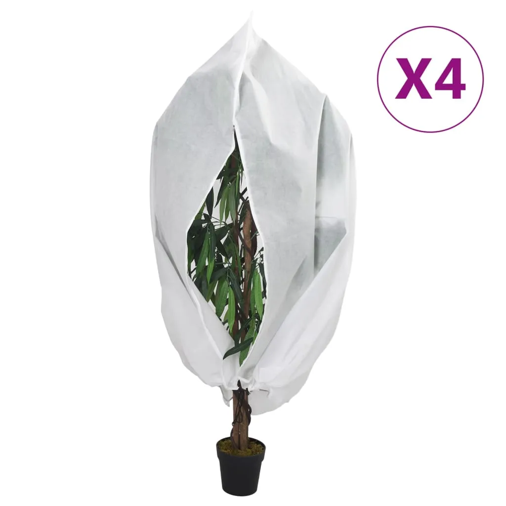 Plant Fleece Covers with Zip 4 pcs 70 g/m² 2.36x2 m