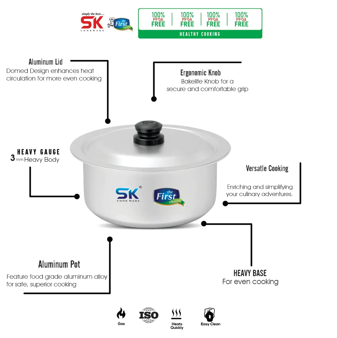 Premium Quality Anodize Casserole (Daigchi) with Lid