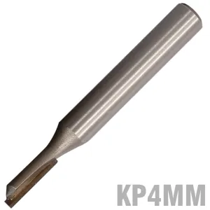 PRO-TECH STRAIGHT BIT 4MM X 13MM SINGLE FLUTE METRIC 1/4' SHANK KP4MM