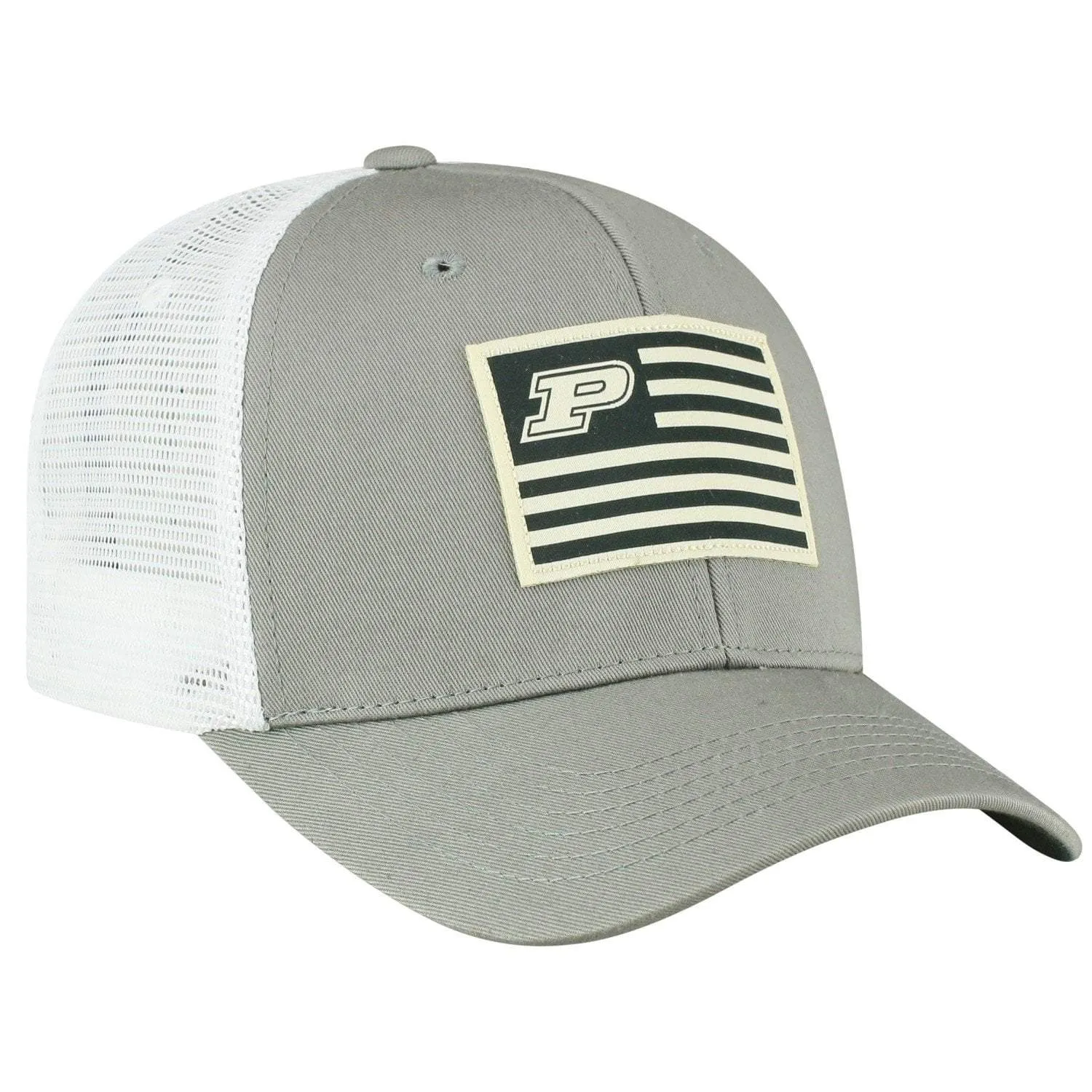 Purdue Boilermakers TOW Gray "Brave" Mesh Structured Adj. Hat Cap