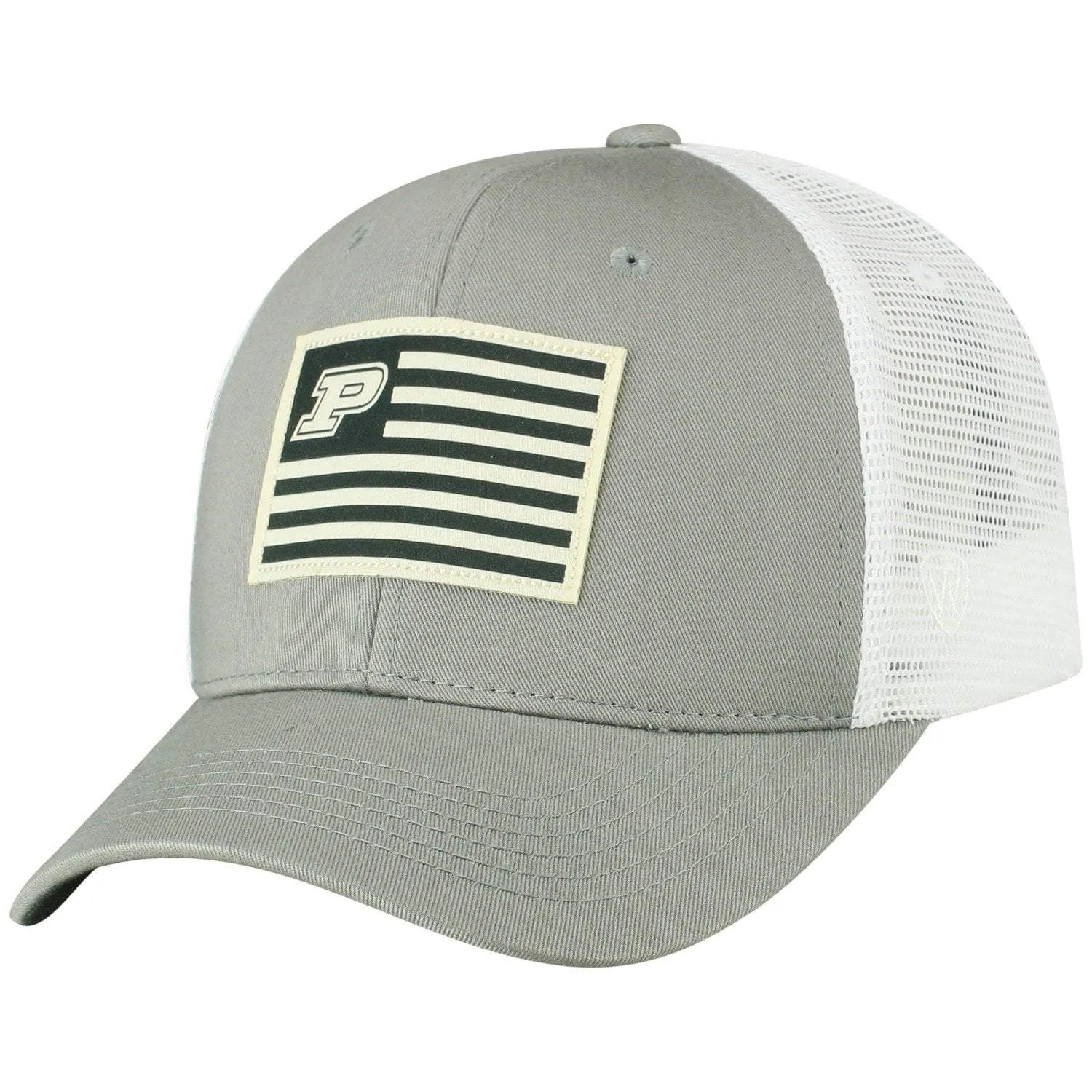 Purdue Boilermakers TOW Gray "Brave" Mesh Structured Adj. Hat Cap