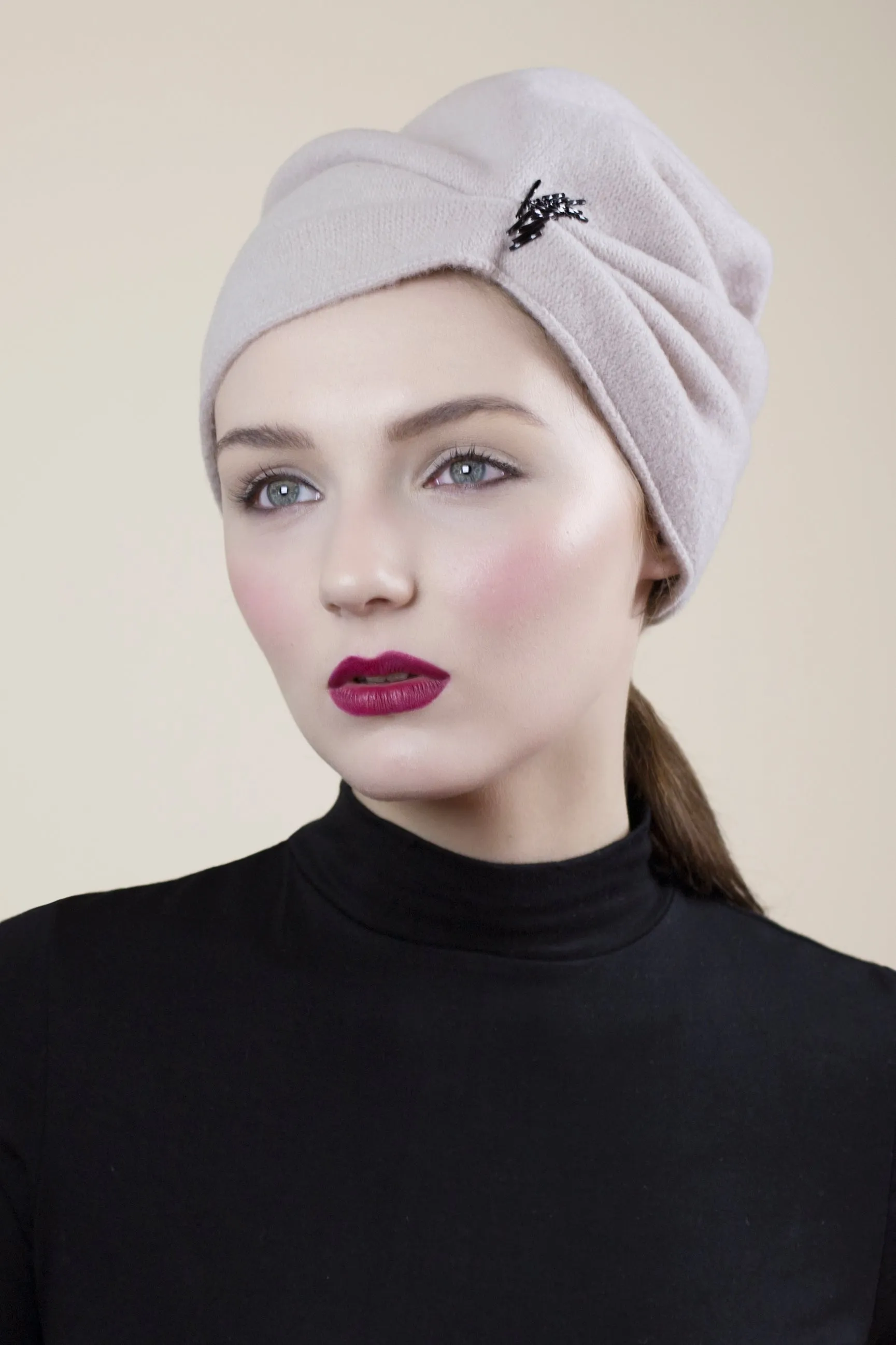 Pure Wool Hats : Beret, Turban, Beanie