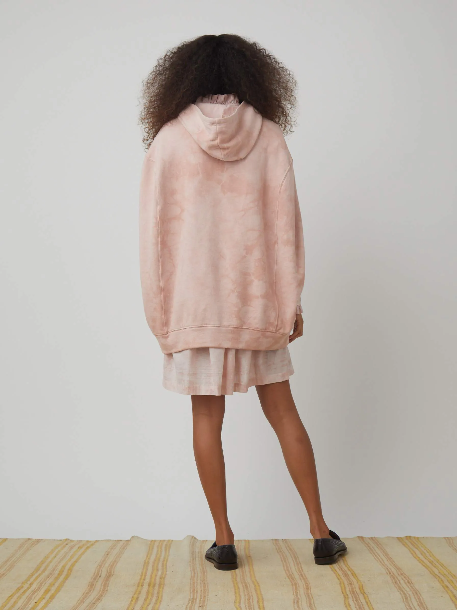 Raquel Allegra BLUSH CLOUD VINTAGE FLEECE PONCHO