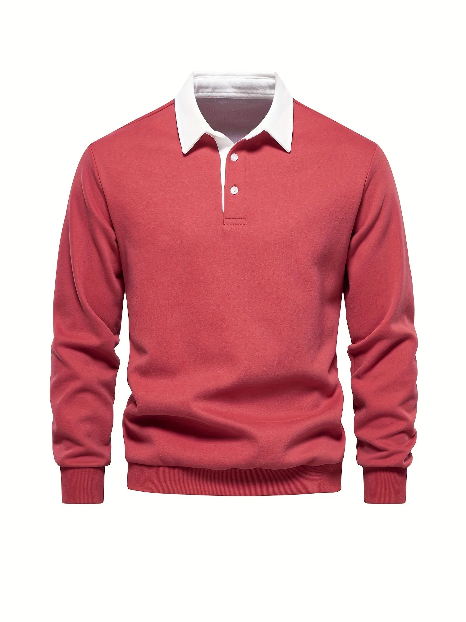 Retro Color Block Mens Casual Pullover Perfect for SpringFall