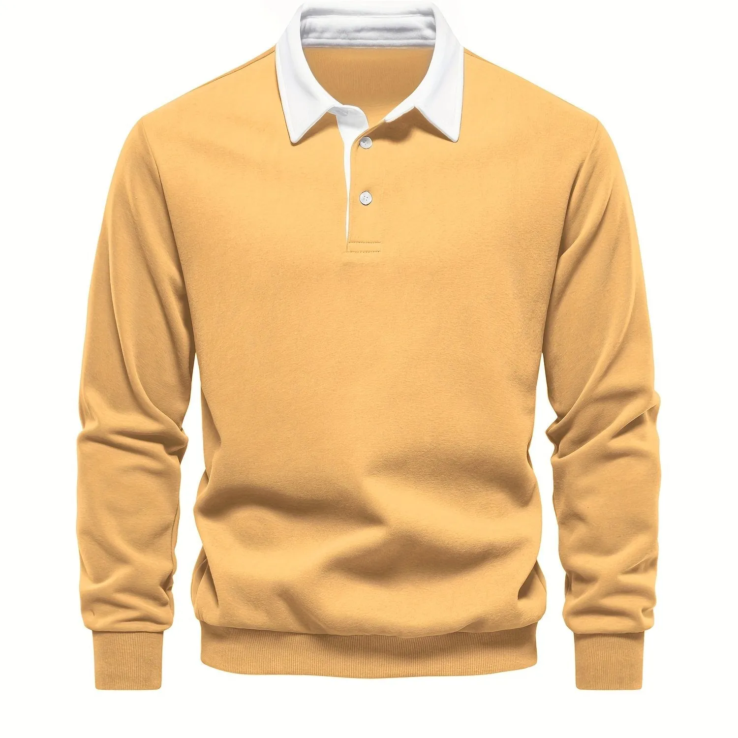 Retro Color Block Mens Casual Pullover Perfect for SpringFall