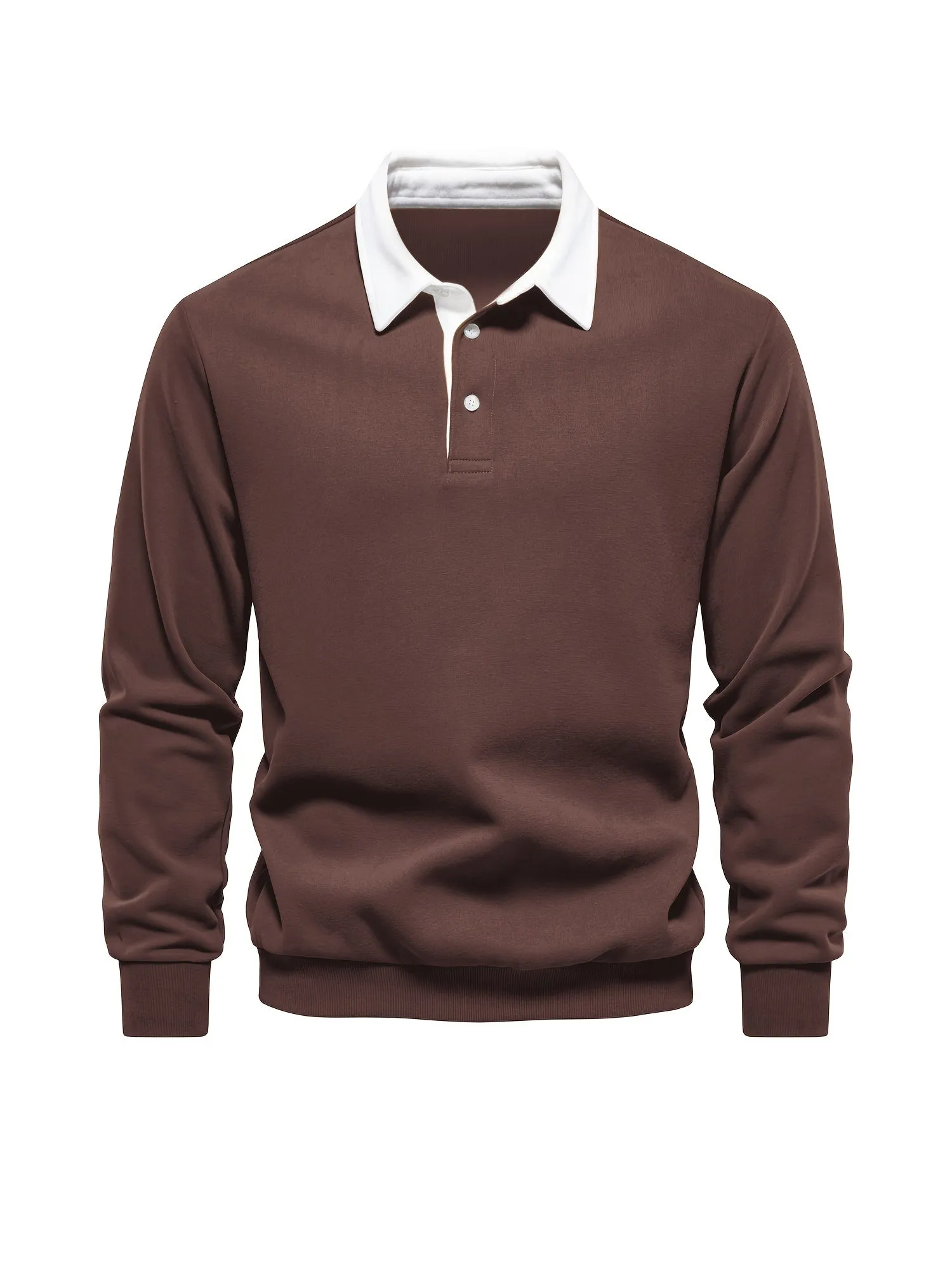 Retro Color Block Mens Casual Pullover Perfect for SpringFall