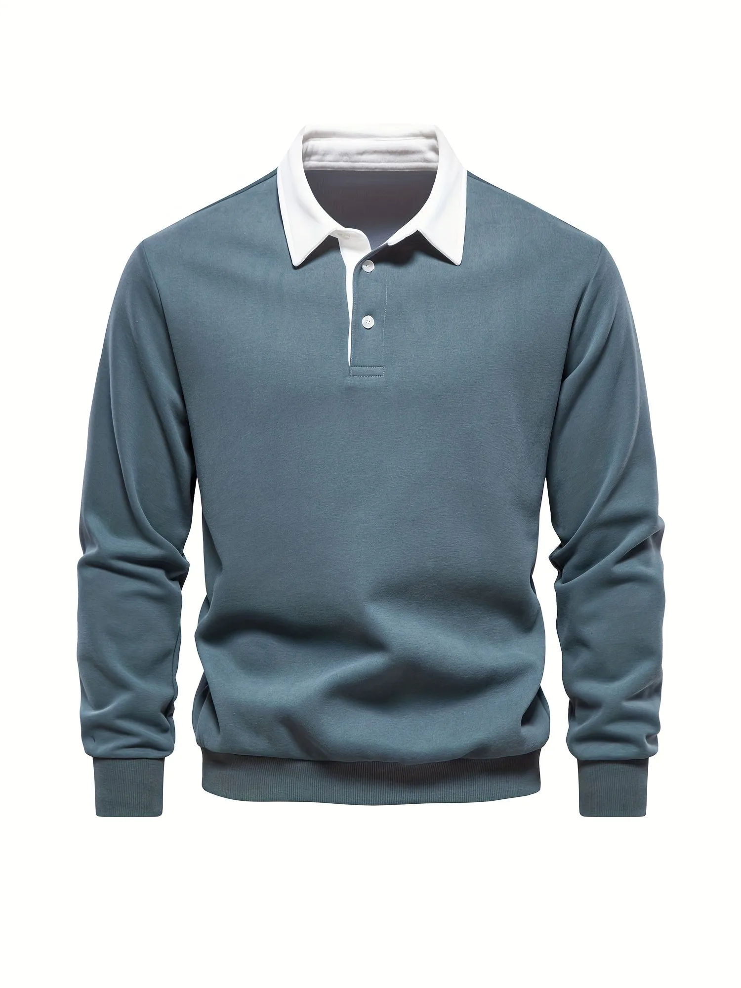 Retro Color Block Mens Casual Pullover Perfect for SpringFall