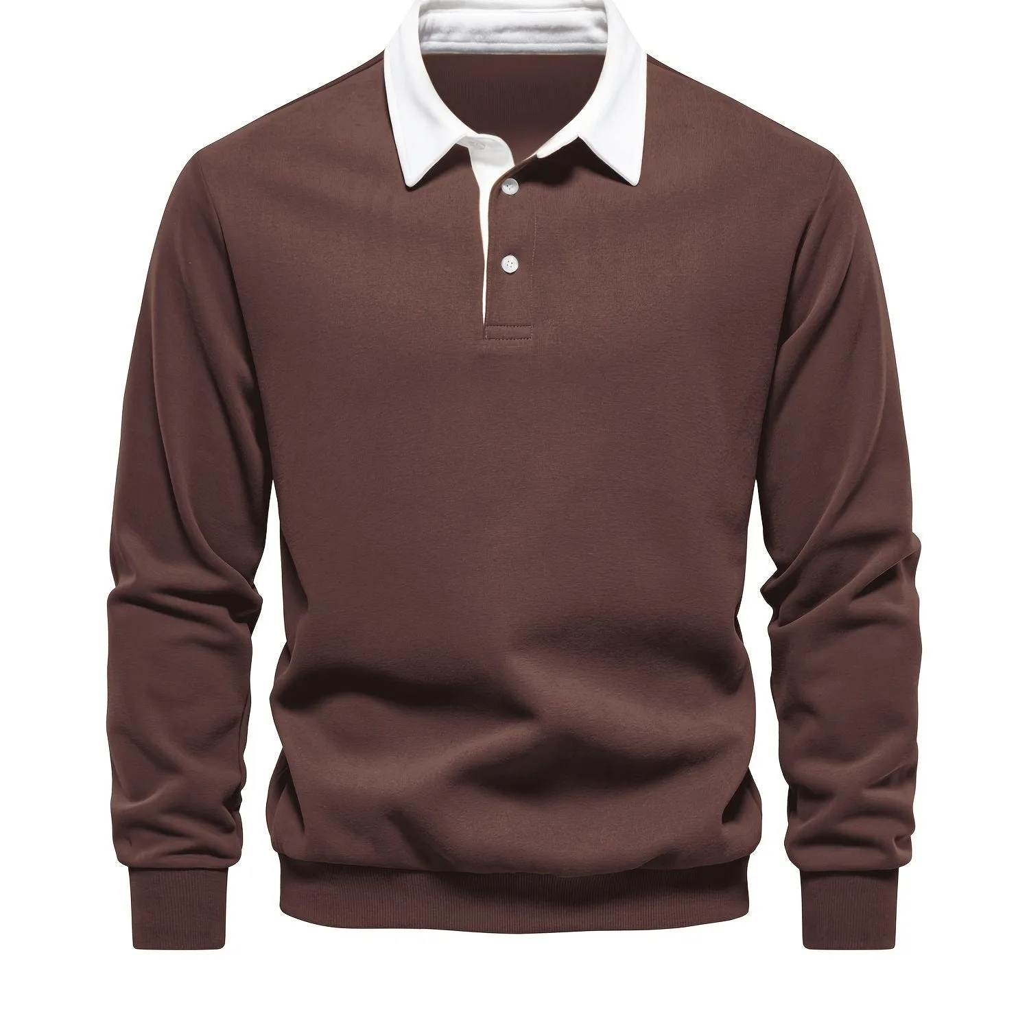 Retro Color Block Mens Casual Pullover Perfect for SpringFall