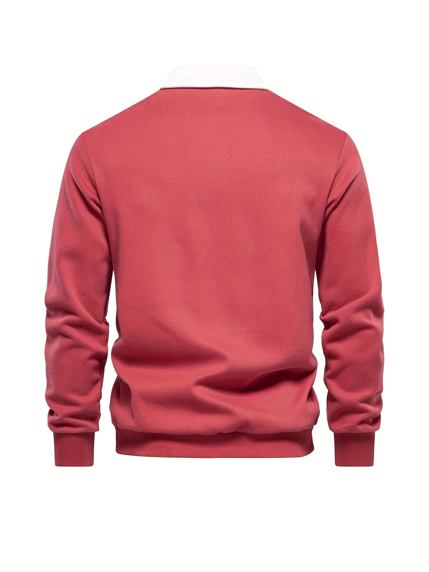 Retro Color Block Mens Casual Pullover Perfect for SpringFall