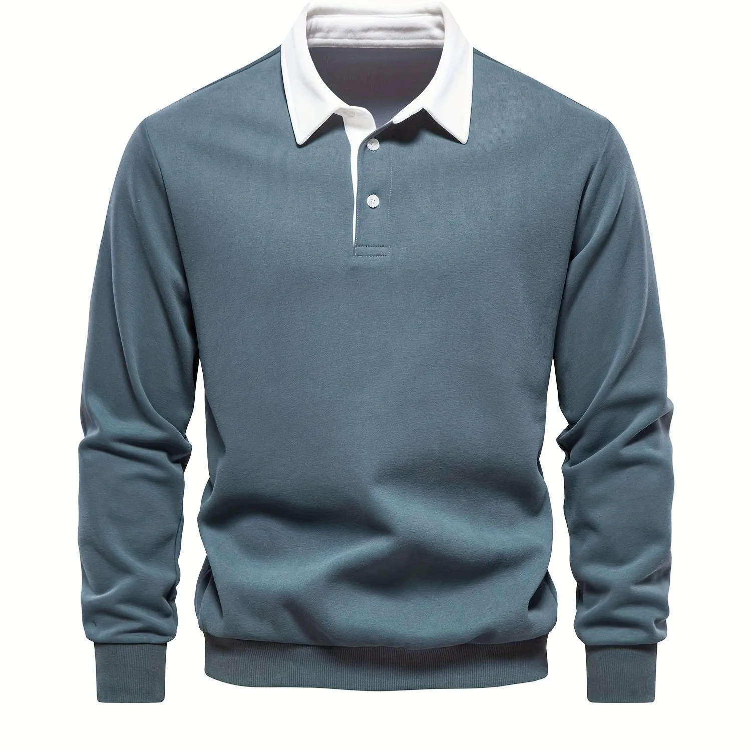 Retro Color Block Mens Casual Pullover Perfect for SpringFall