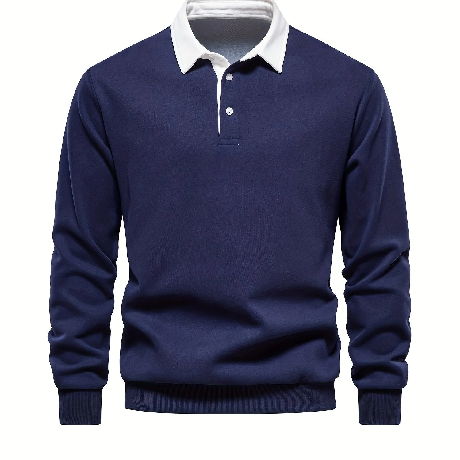 Retro Color Block Mens Casual Pullover Perfect for SpringFall