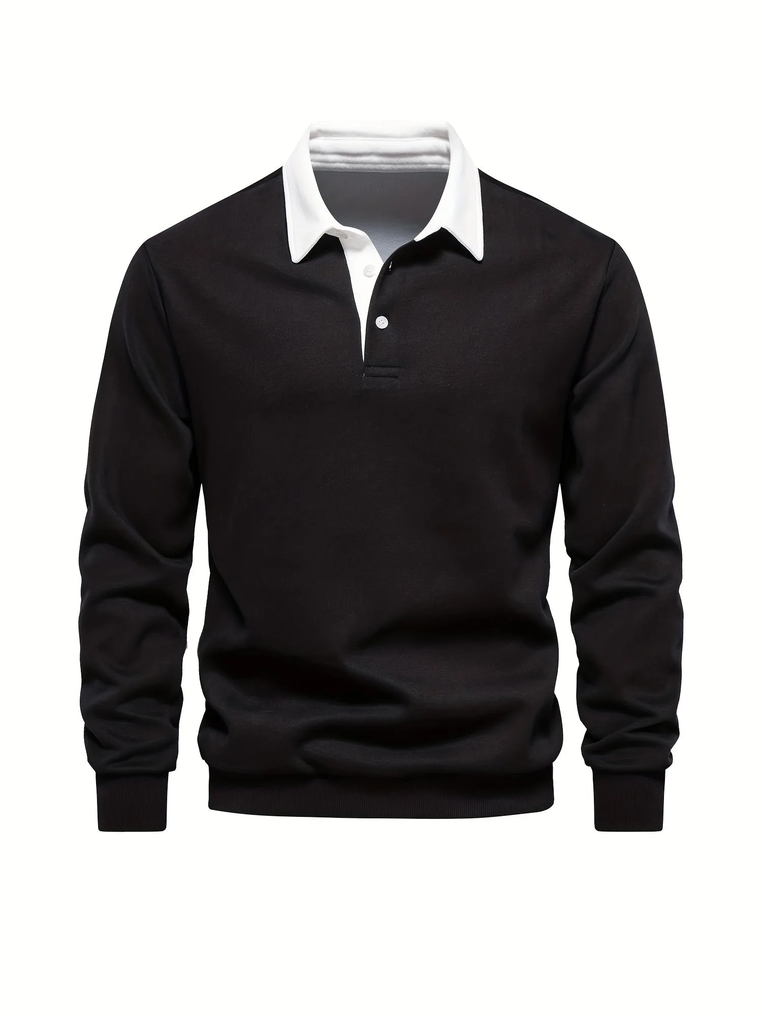 Retro Color Block Mens Casual Pullover Perfect for SpringFall