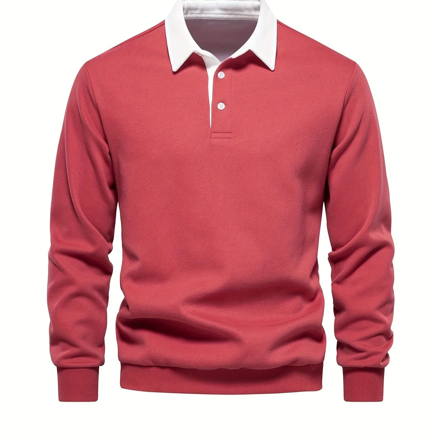 Retro Color Block Mens Casual Pullover Perfect for SpringFall