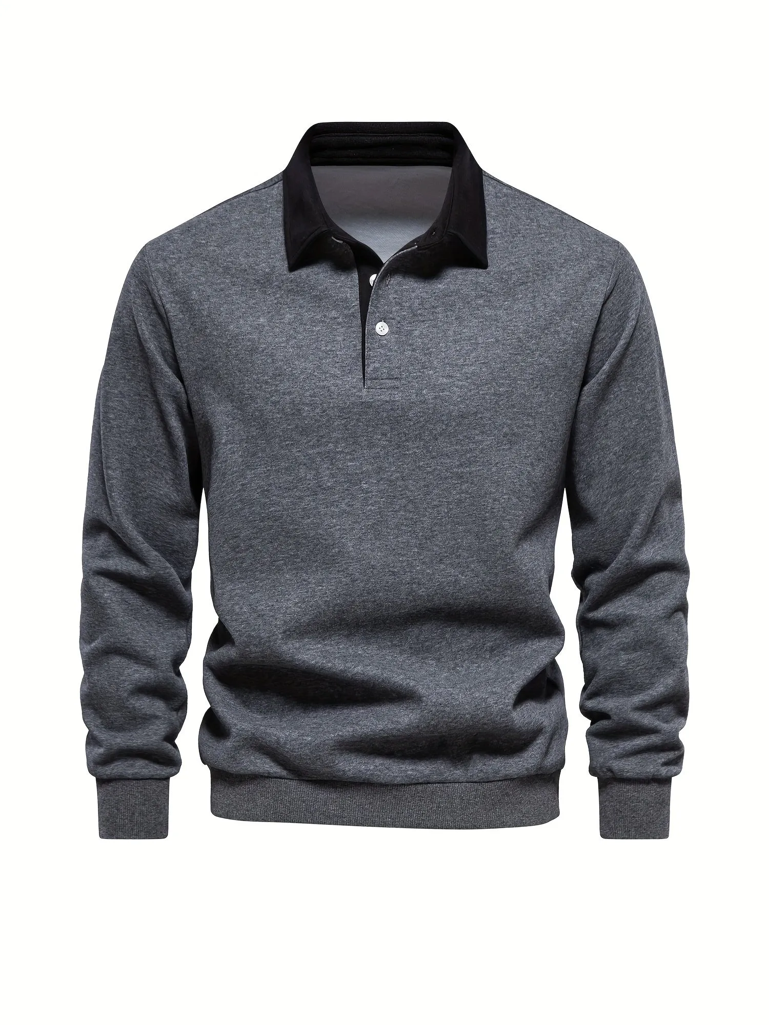 Retro Color Block Mens Casual Pullover Perfect for SpringFall