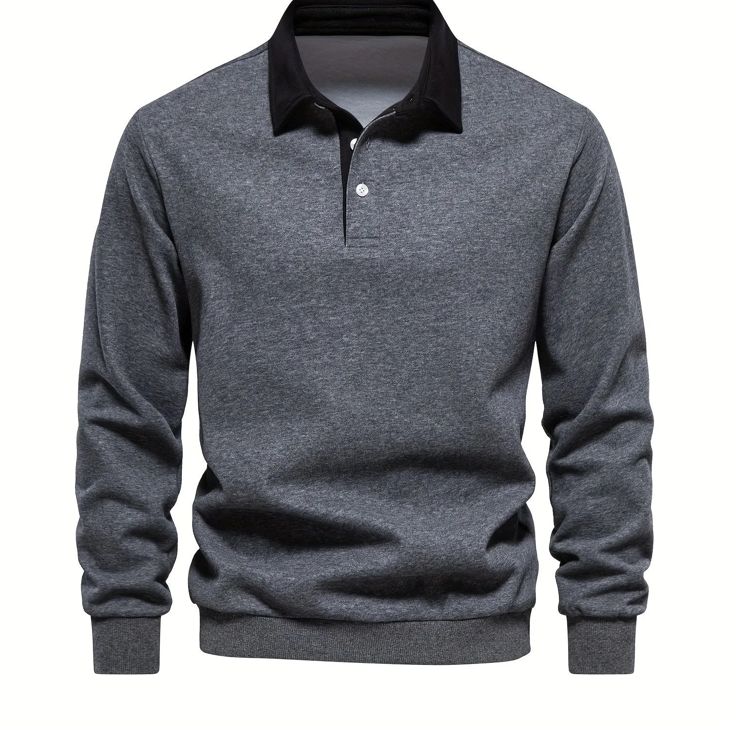 Retro Color Block Mens Casual Pullover Perfect for SpringFall