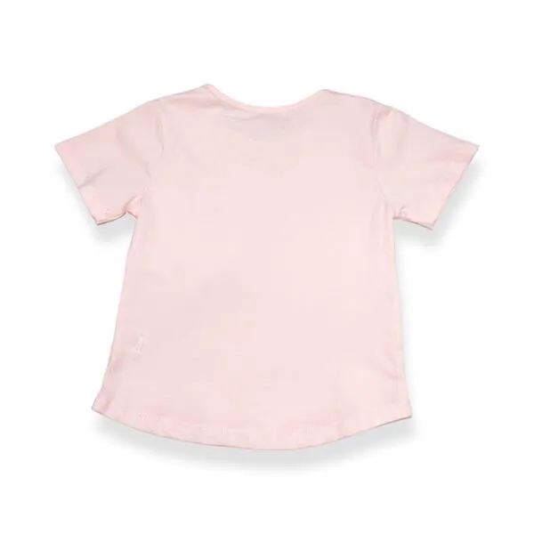 Round Neck Balloon Pocket High Low Tee