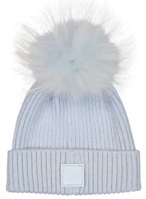 SAM - Fur Beanie in Ice/Ice