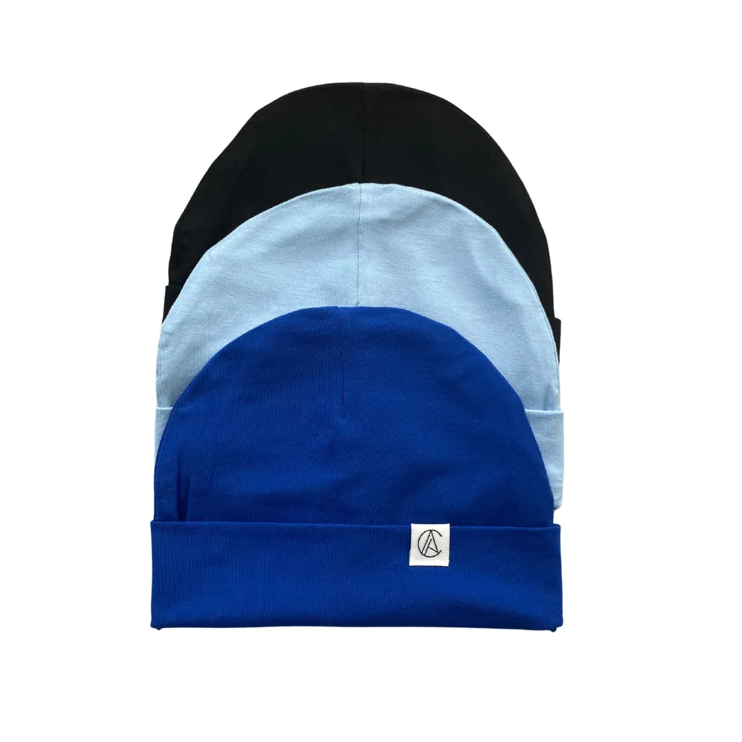 Satin Lined Jersey Beanie Trio (BOS)