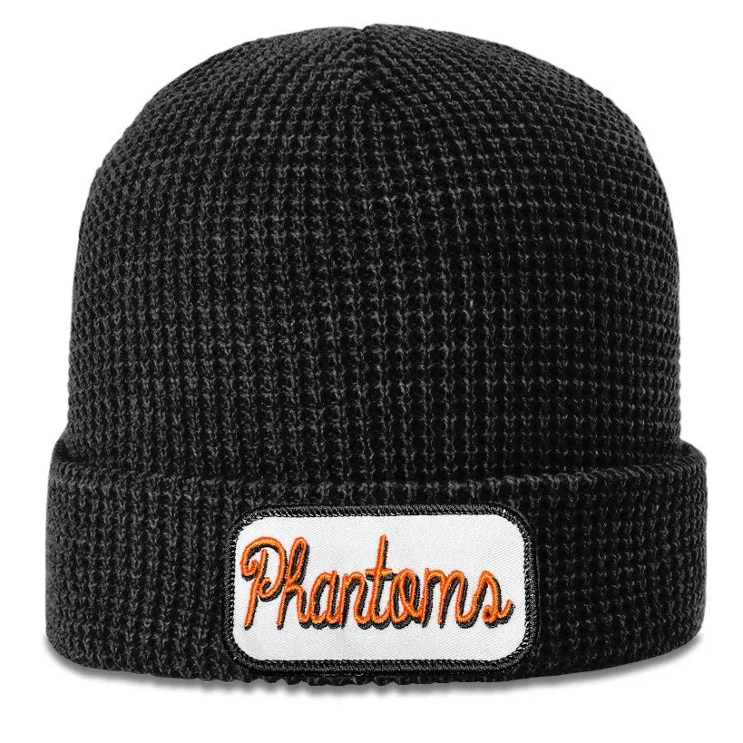 Script Phantoms Patched West De Pere Logo Beanies