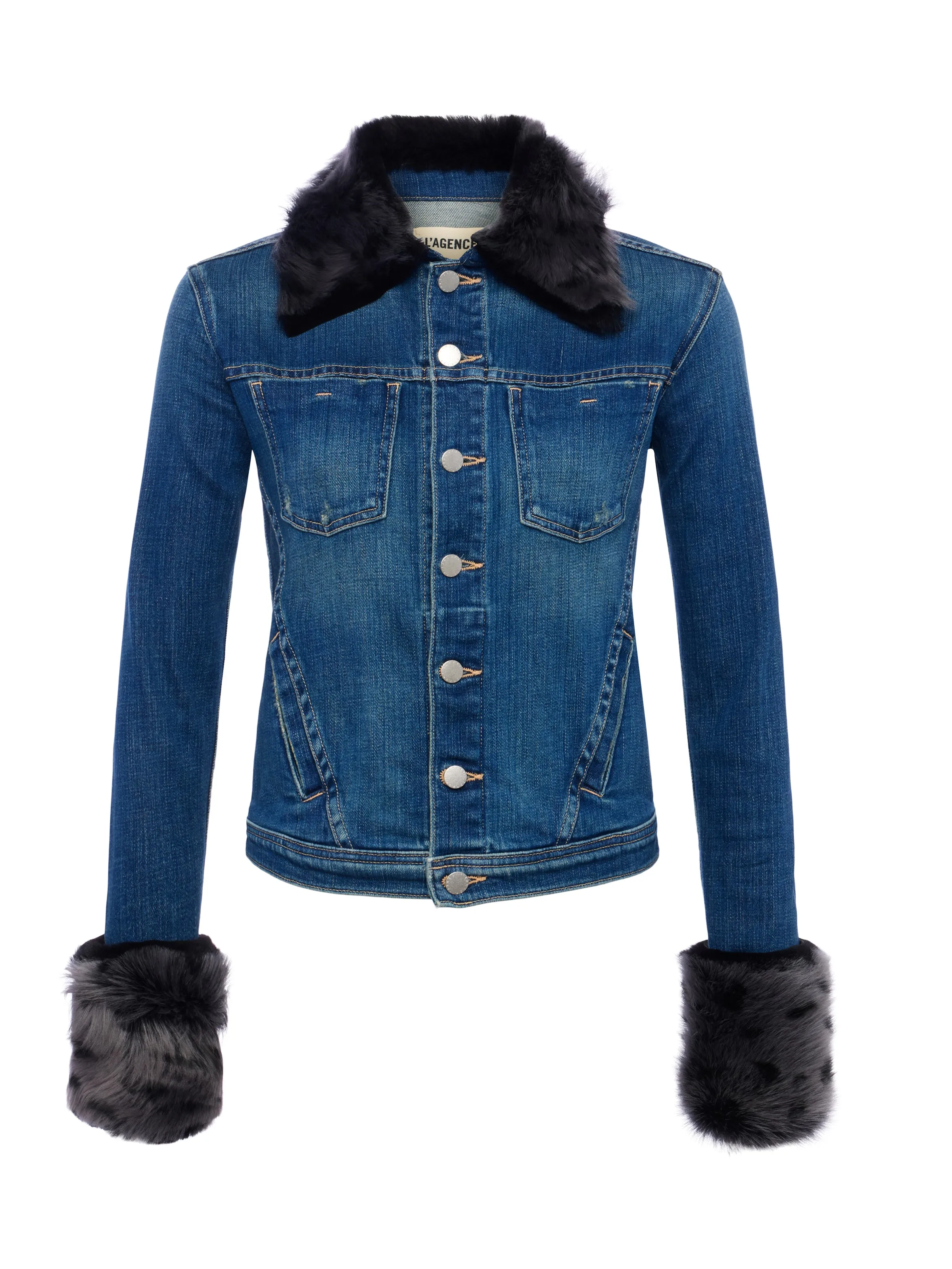 Shea Shearling Denim Jacket