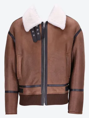 Shearling aviator jacket