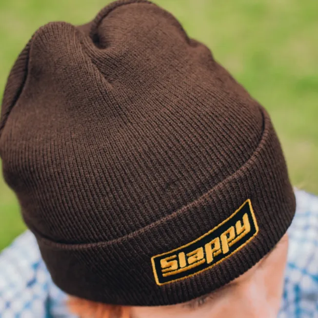 SLAPPY TRUCKS OG LOGO BEANIE BROWN