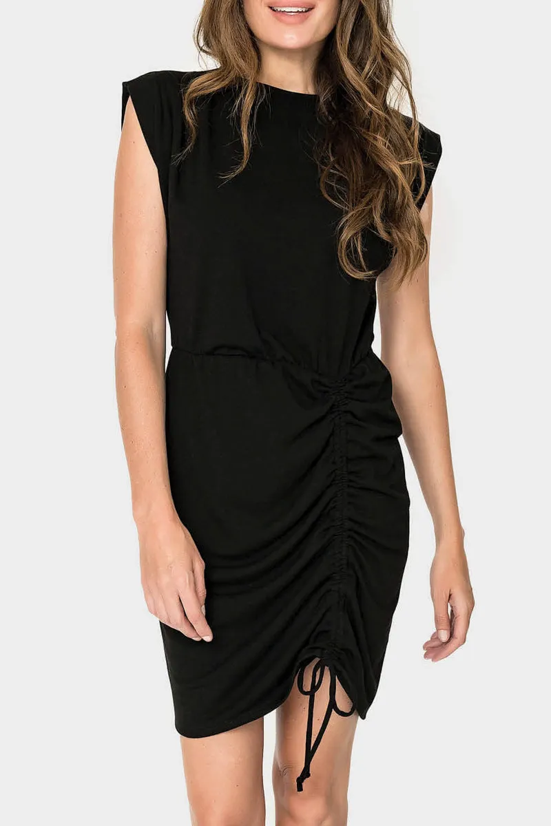 Sleeveless Adjustable Cinch Knit Dress