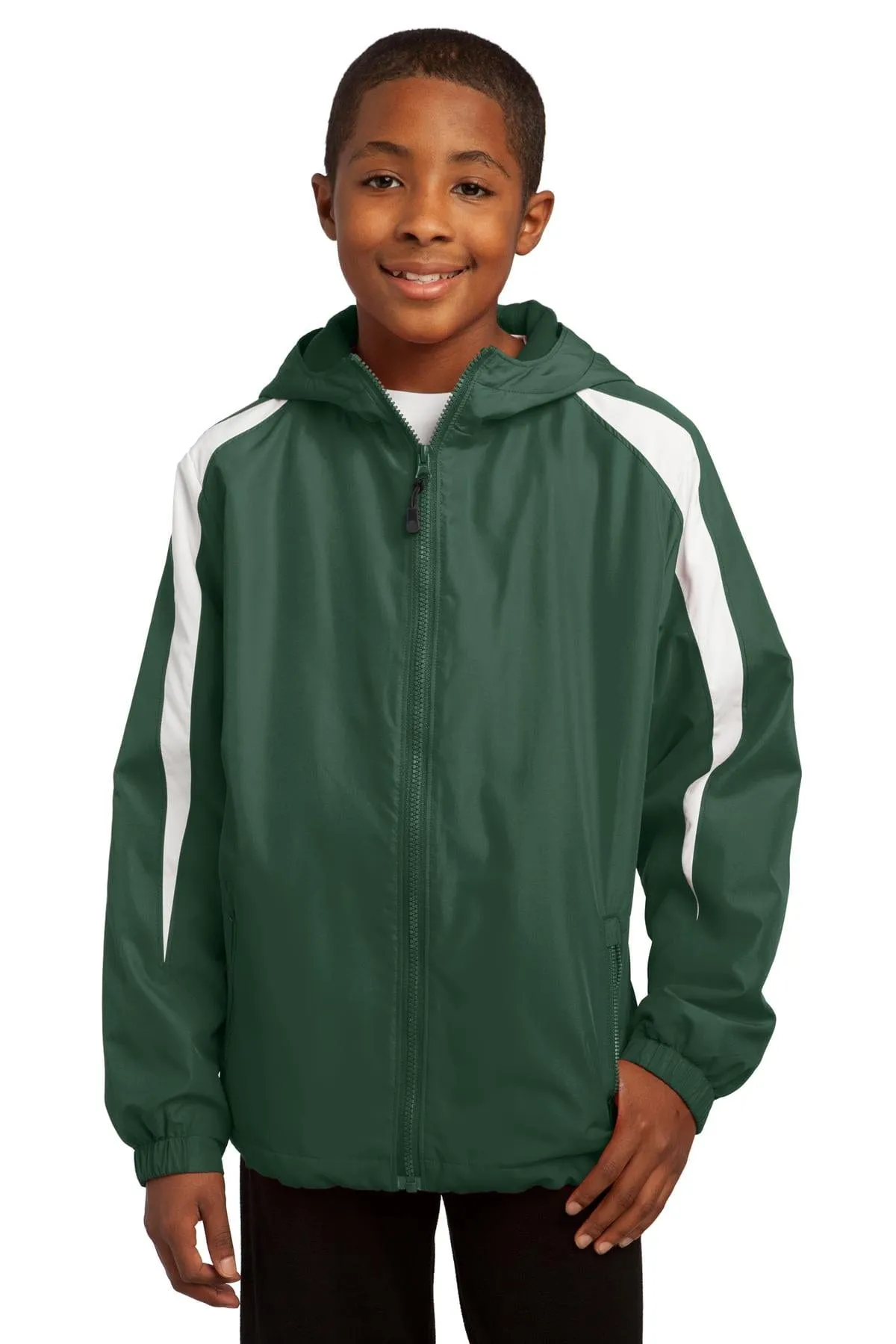 Sport-Tek ®  Youth Fleece-Lined Colorblock Jacket. YST81